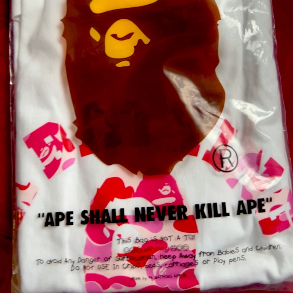 New Bathing ape College Camo tee